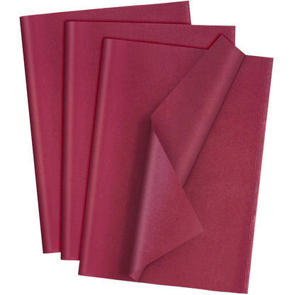 Teling 500 Sheets Burgundy Wine Tissue Paper for Gift Bags 14 x 20 Inches Father' Day Gift Wrapping Tissue Paper Bulk for Graduation Memorial Day 4th of July Weddings Birthday DIY Crafts Flowers