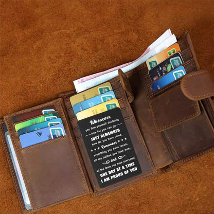 Sobriety Gifts for Men Women - Sober Metal Wallet Cards - Addiction Recovery Sober Anniversary Keepsake - Recovery AA NA Gifts