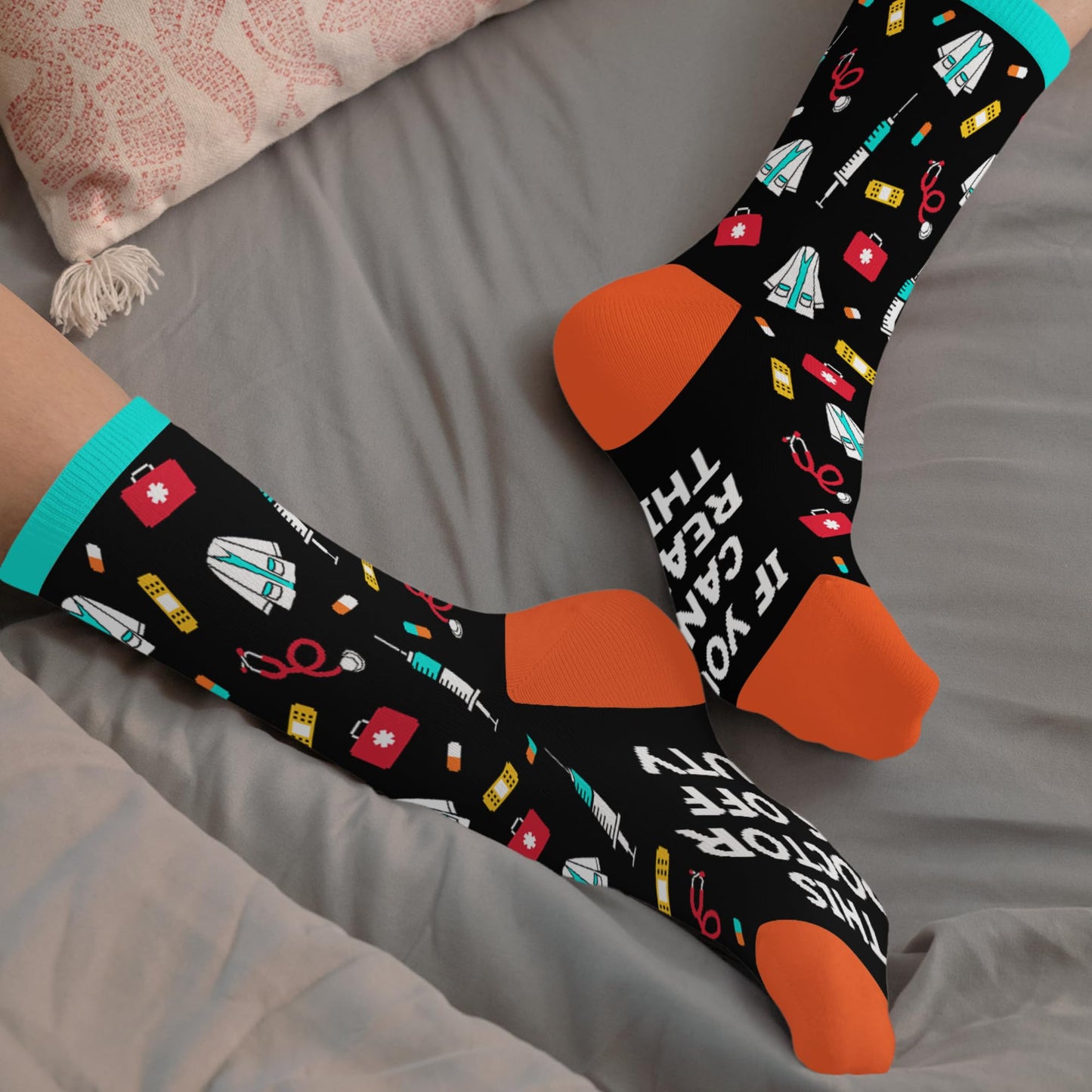 FOURSTUFF Christmas Dentist Firefighter Nurse Teacher Pilot Police Bus Driver Boss Doctor Nutcracker Socks - Jobs Socks