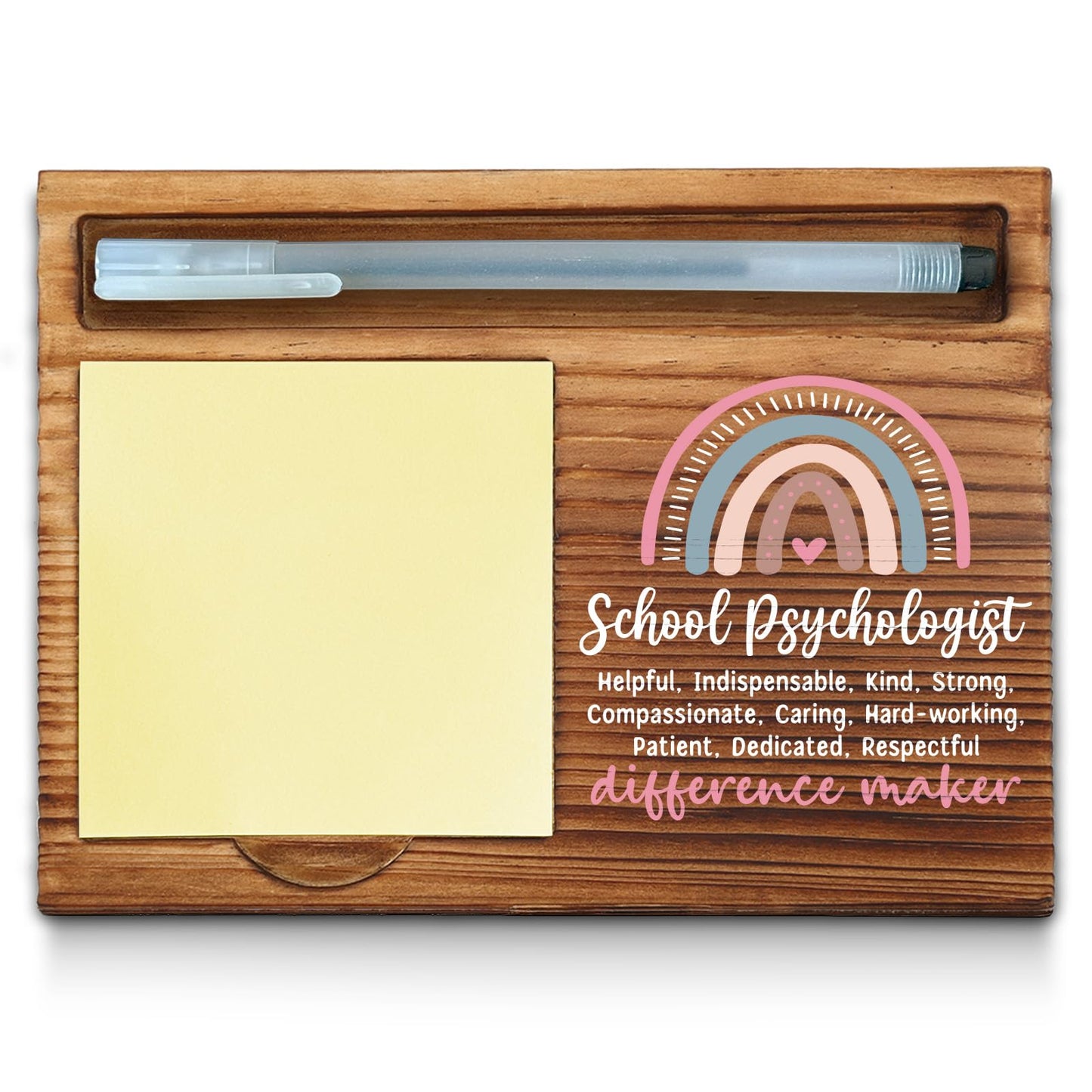 School Psychologist Sticky Note Holder, School Psychologist Thank You Appreciation Gifts for Women Self-Stick Note Pad Holders WPP9