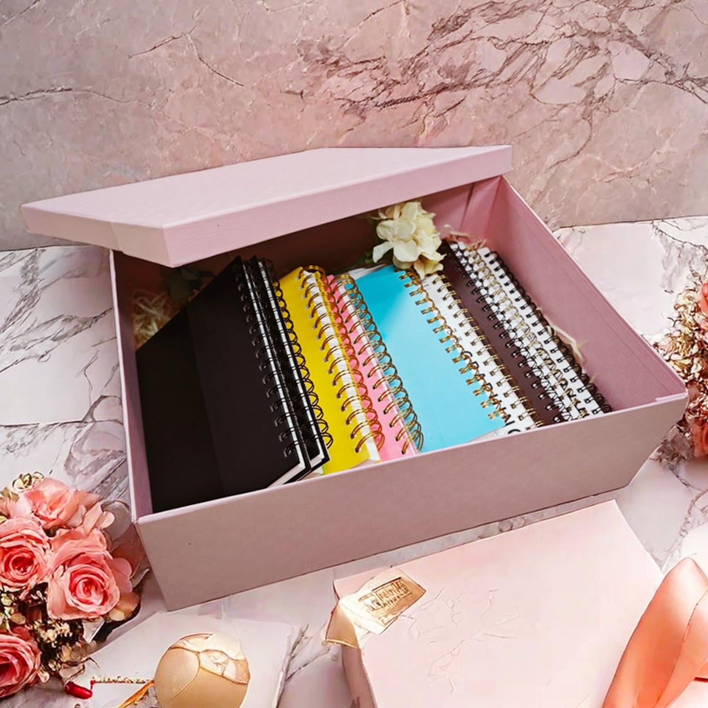 YINUOYOUJIA Large Gift Box 16.5x13x5.5 inches,Pink Gift Box for Presents,Birthday,Valentine's Day,Mother's Day,Christmas,Anniversary.