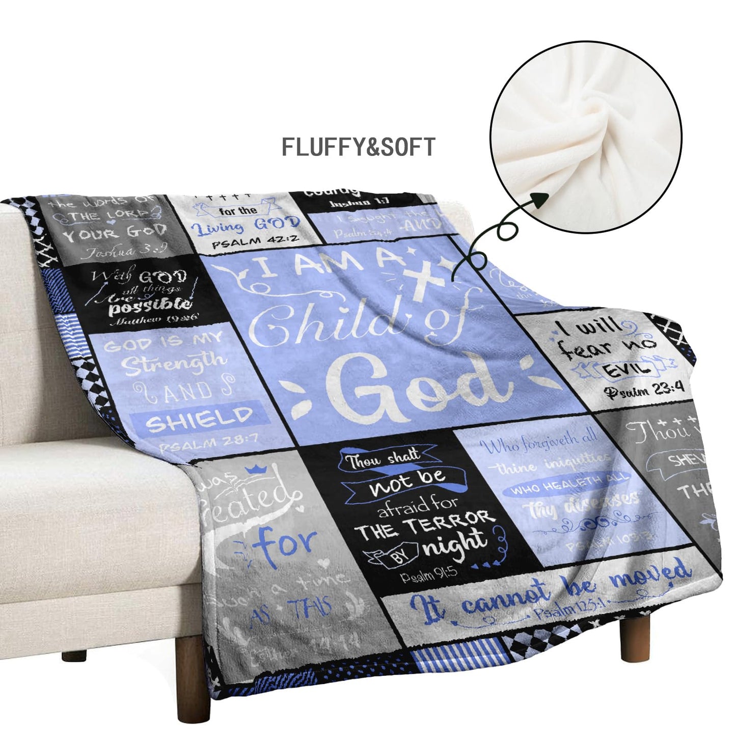Fathers Day Blankets for Christian,Christian Gifts for Men,Religious Gifts for Men,Gifts for Christians Men,Mens Christian Gifts,Faith Gifts for Mens,Christian Gifts for Fathers Day Blanket 50"x60"