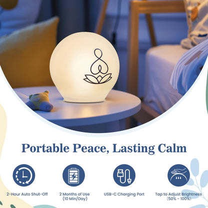 Syrinx Guided Meditation Light – Meditation Aid with Rhythmic Glow for Focus, Mindfulness Tool for Calm Down Corner, Quiet Rooms, Home or Office Use