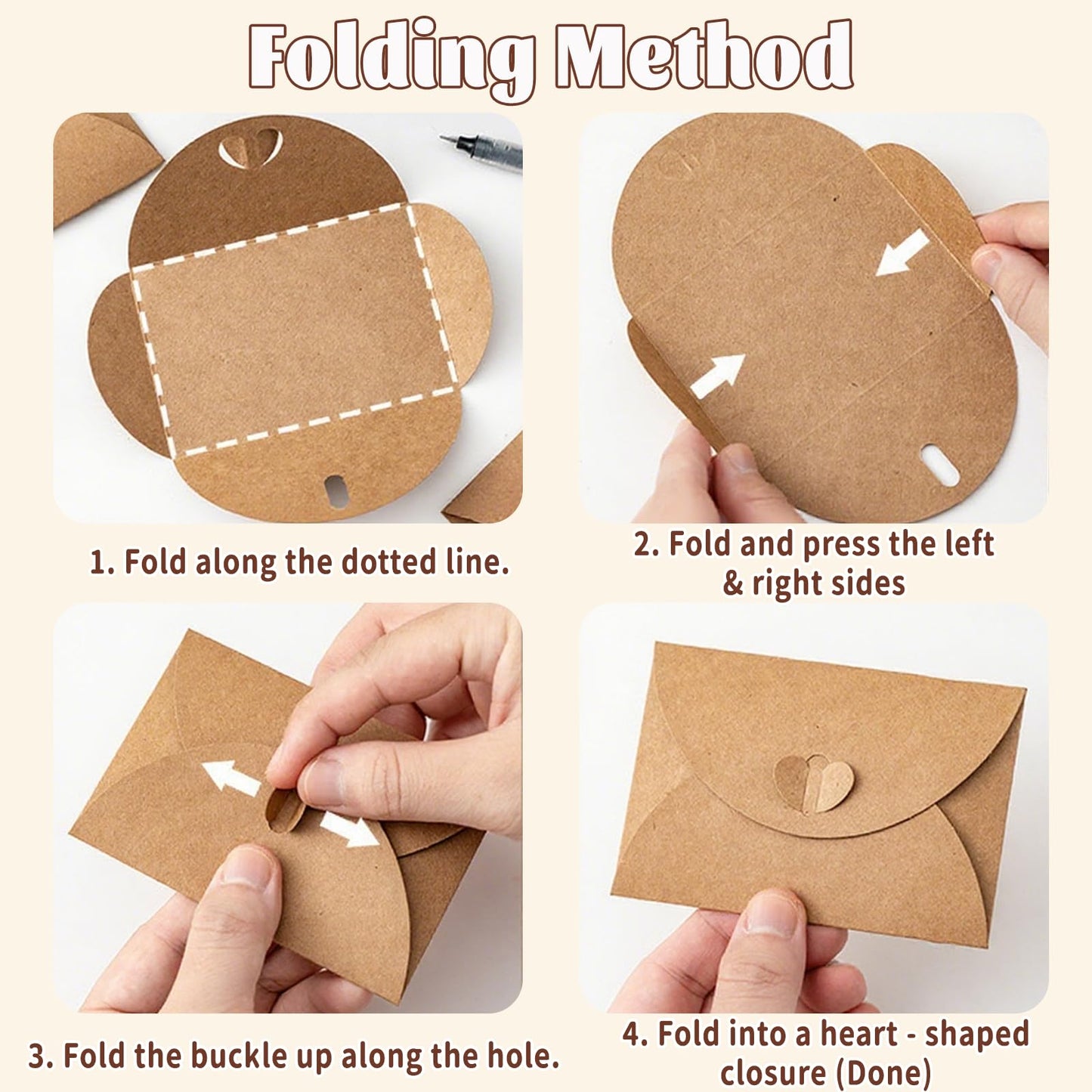 Small Envelopes, Cute Envelopes Gift Card Envelope Vintage for Small Cards Notes Invitations(10 Pcs)