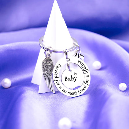 Angel Baby Memorial Gift Miscarriage Gifts For Mothers Infant Loss Memorial Gifts For Miscarriage Moms Bereavement Gifts For Loss Of Child Grieving Mother Gifts Memorial Keychains For Women
