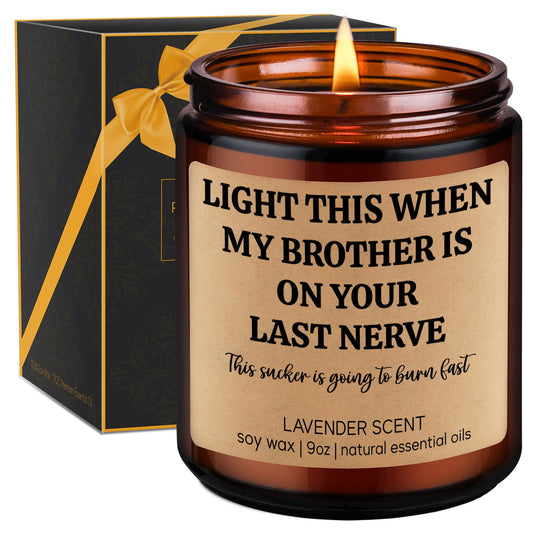 GSPY Scented Candle, Sister in Law Gifts - Birthday Gifts for Sister in Law, Brother - Funny Wedding, Bridal Shower, Mothers Day, Happy Birthday Ideas for SIL, Brothers Girlfriend, Future SIL, Bride