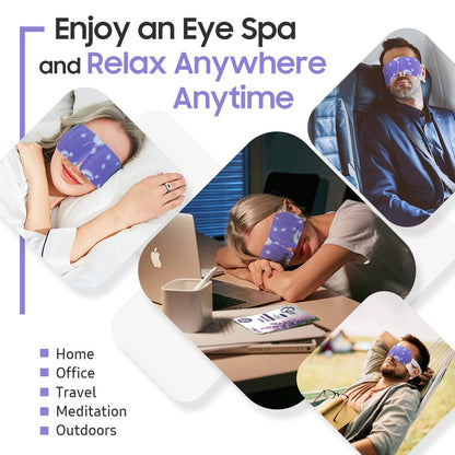 BeHoomi Steam Eye Mask, 10Packs Heated Eye Mask, Self Heating Disposable SPA Warm Compress for Eyes Sleep Mask, Travel Essentials & Relaxation Gifts for Women (Lavender Scent)
