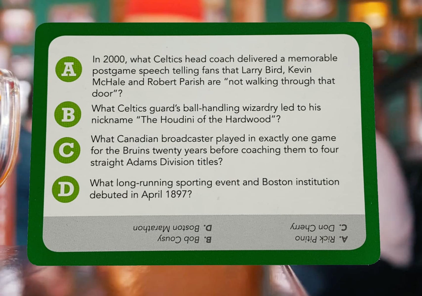You Gotta Know Boston - Sports Trivia Game