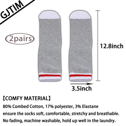 GJTIM 2PAIRS Funny Quote Inspired Socks TV Show Novelty Socks for Men Women