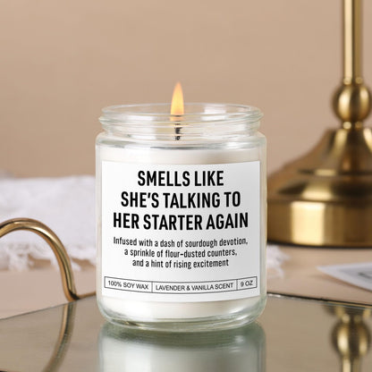 Funny Sourdough Starter Candle, Sourdough Gifts for Women, Unique Gifts for Sourdough Bakers, Bread Makers, Enthusiasts & Lovers, Sour Dough Accessories, Birthday, Mothers Day Baking Presents