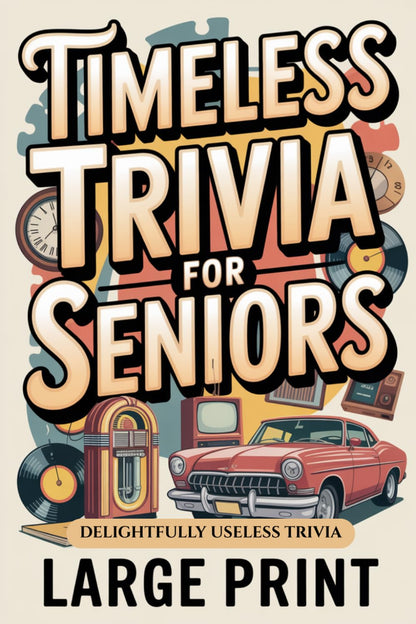 Timeless Trivia for Seniors, Large Print: Delightfully Useless Trivia, Nostalgic Fun Gift for Seniors