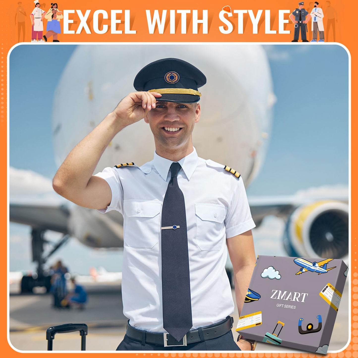 Zmart Professional Career Gifts - Socks for Engineers Coach Pilots Lawyers Teachers