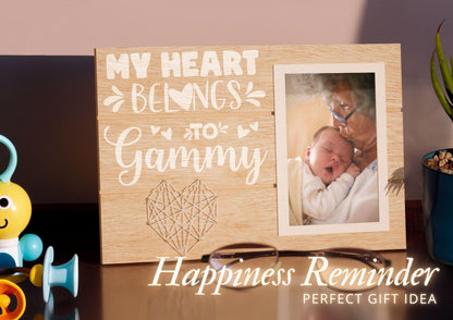 InnoBeta Gammy Gifts, Mothers Day Gifts for Gammy, Picture Frame 4x6 on Mother's Day, Christmas, Birthday