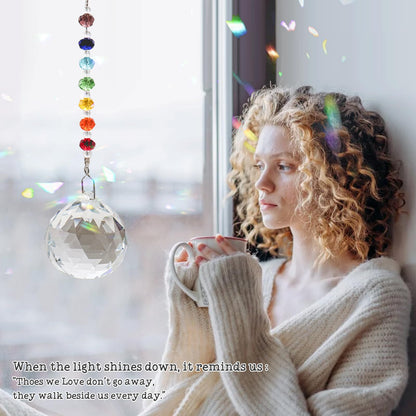Sympathy Gifts for Loss of Loved One, Crystal Sun Catcher Rainbow Gifts, Unique Condolence Memorial for Loss of Mom Dad Dog, Ideal Grief Bereavement Miscarriage Gifts
