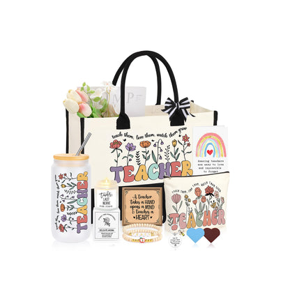 Teacher Appreciation Gifts for Women, Thank You & End of Year Gifts for Women Teachers Set of 10
