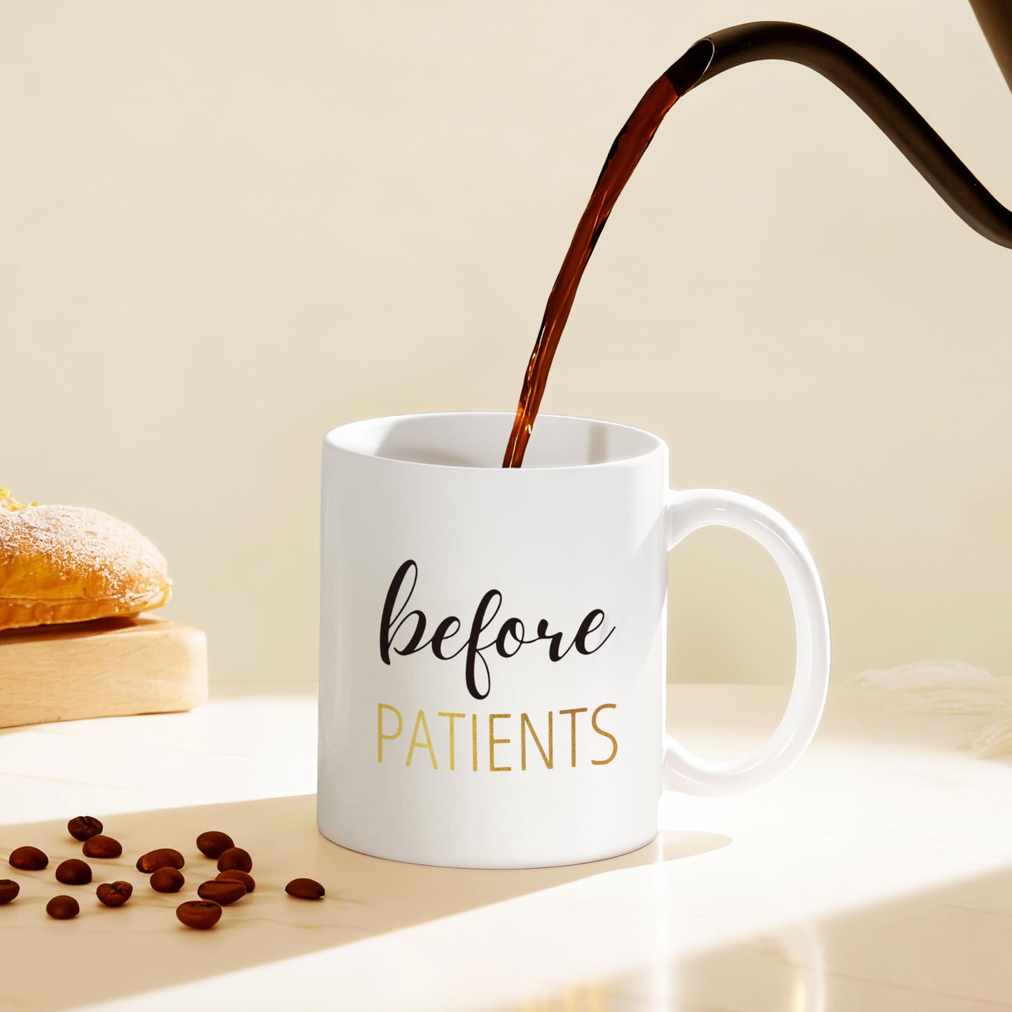 Before Patients After Patients Gift Set 11 oz Coffee Mug and 18 oz Stemless Wine Glass Set Gifts for Doctors, Nurses, Hygienists, Physician Dentist, Graduation Gifts