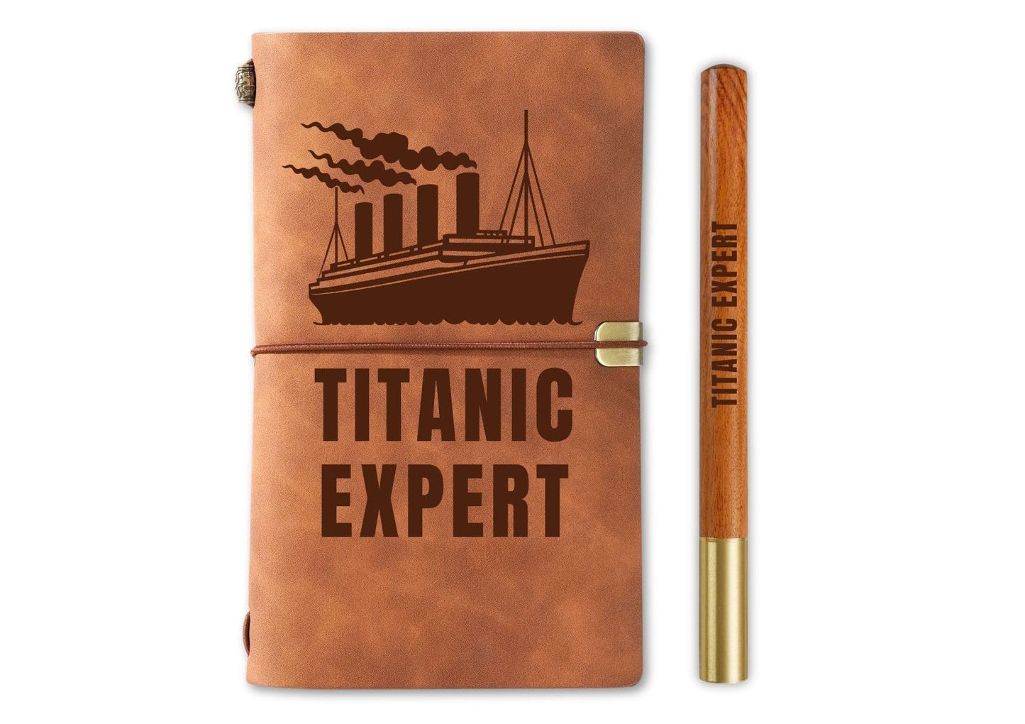 InnoBeta Titanic Gifts Journal Notebook, Gifts for Titanic Lovers on Christmas, Birthday, Sketchbook, Travel Diary, Lined Planner, Faux Leather, 7.8 * 5 Inches