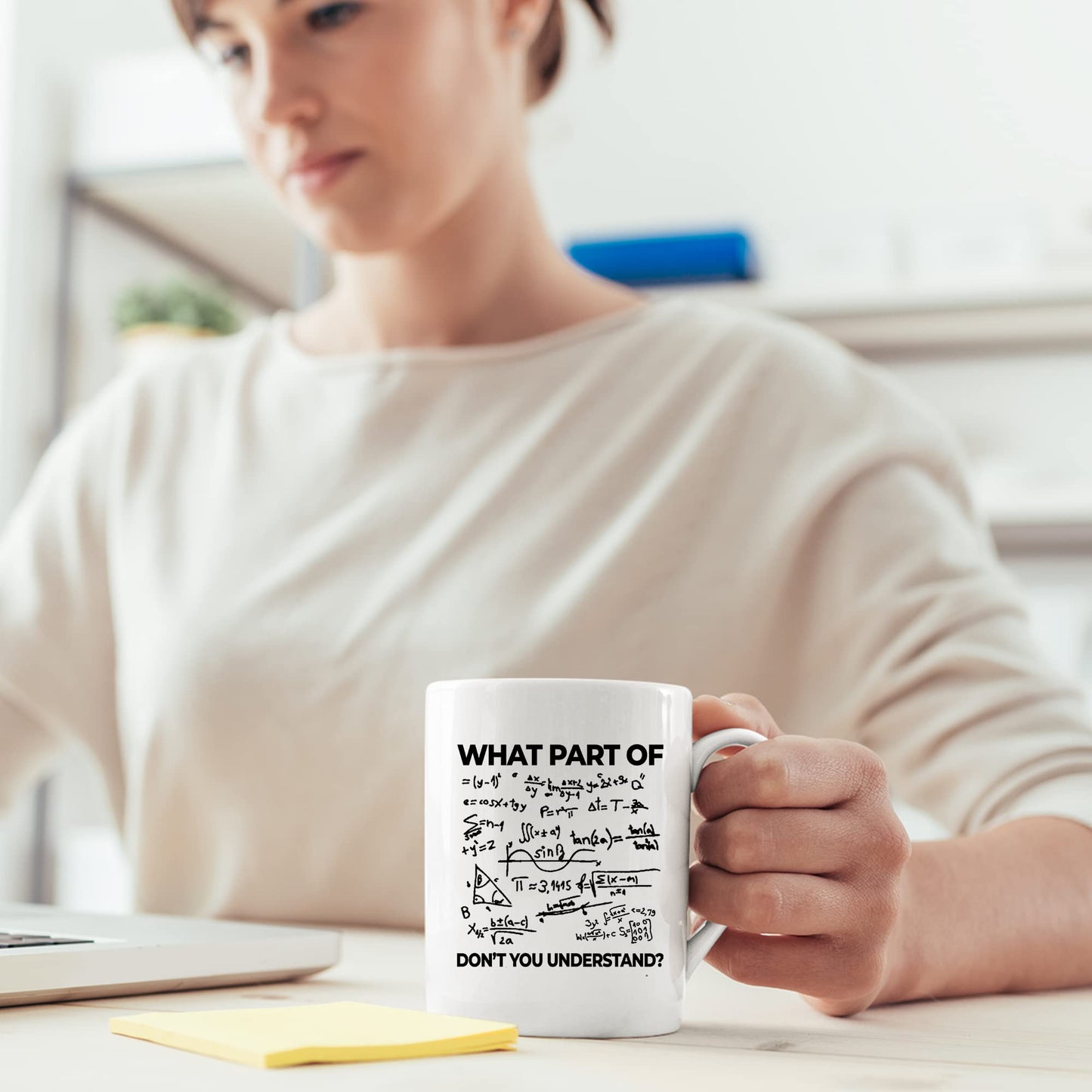 Panvola What Part Of Don't You Understand Engineer Gifts Funny Sarcastic Math Teacher Engineering Student Novelty Drinkware Ceramic Mug (White, 11 Ounces)