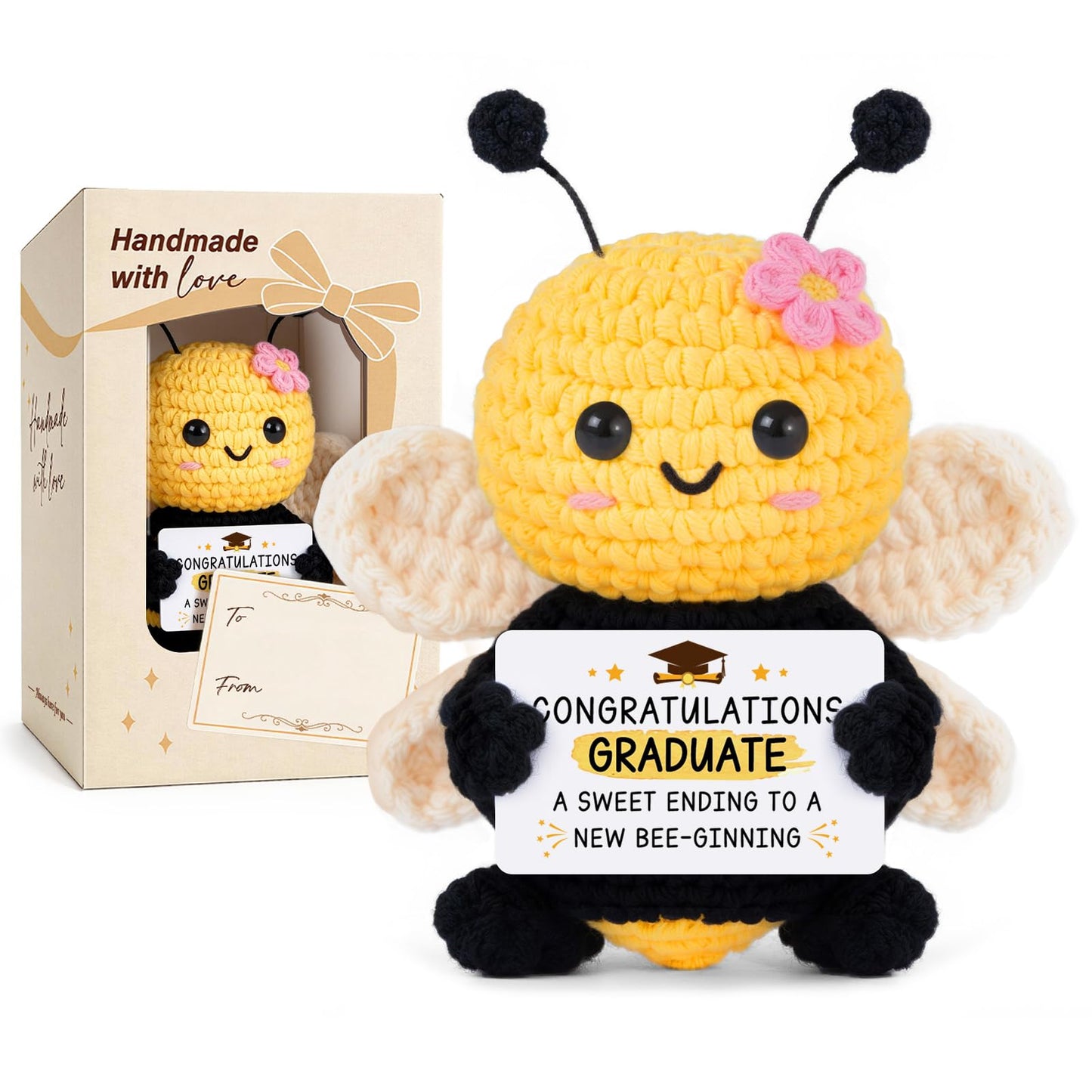 Graduation Gifts for Her, Unique Graduation Gifts for Graduate, Colleage University Graduate Present for Daughter, Student, Friends Classmate - Home Collectible Decor Crochet Bee