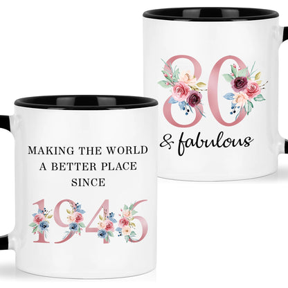 80th Birthday Gifts For Women, 80 and Fabulous, 1946 Birthday Gifts For Women, 1946 Birthday Gift For Mom, Turning 80 Gift, Unique Gift For 80 Year Old Woman, 80th B-Day Ideas