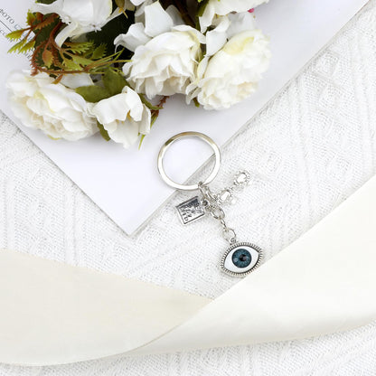Eyeball Keychain with Glasses & Eye Chart Charm,Fun Gift for Eye Doctors & Vision Enthusiasts