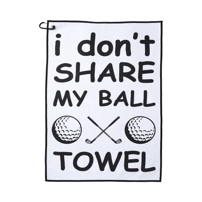 ZEETY Funny Golf Towel – Humorous Golf Towel for Golf Bags, Perfect Golf Gifts & Accessories for Men and Women Golfers