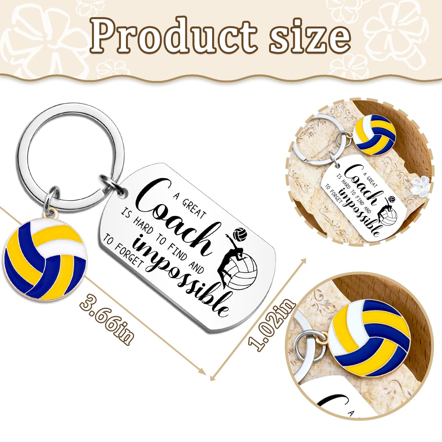 Coach Keychain Coach Gifts for Men Women Thank You Appreciation Gift for Coaches Volleyball Football Seccor