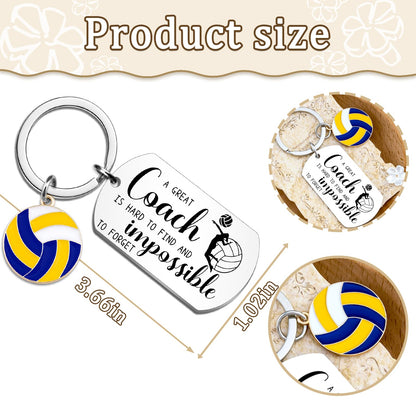 Coach Keychain Coach Gifts for Men Women Thank You Appreciation Gift for Coaches Volleyball Football Seccor