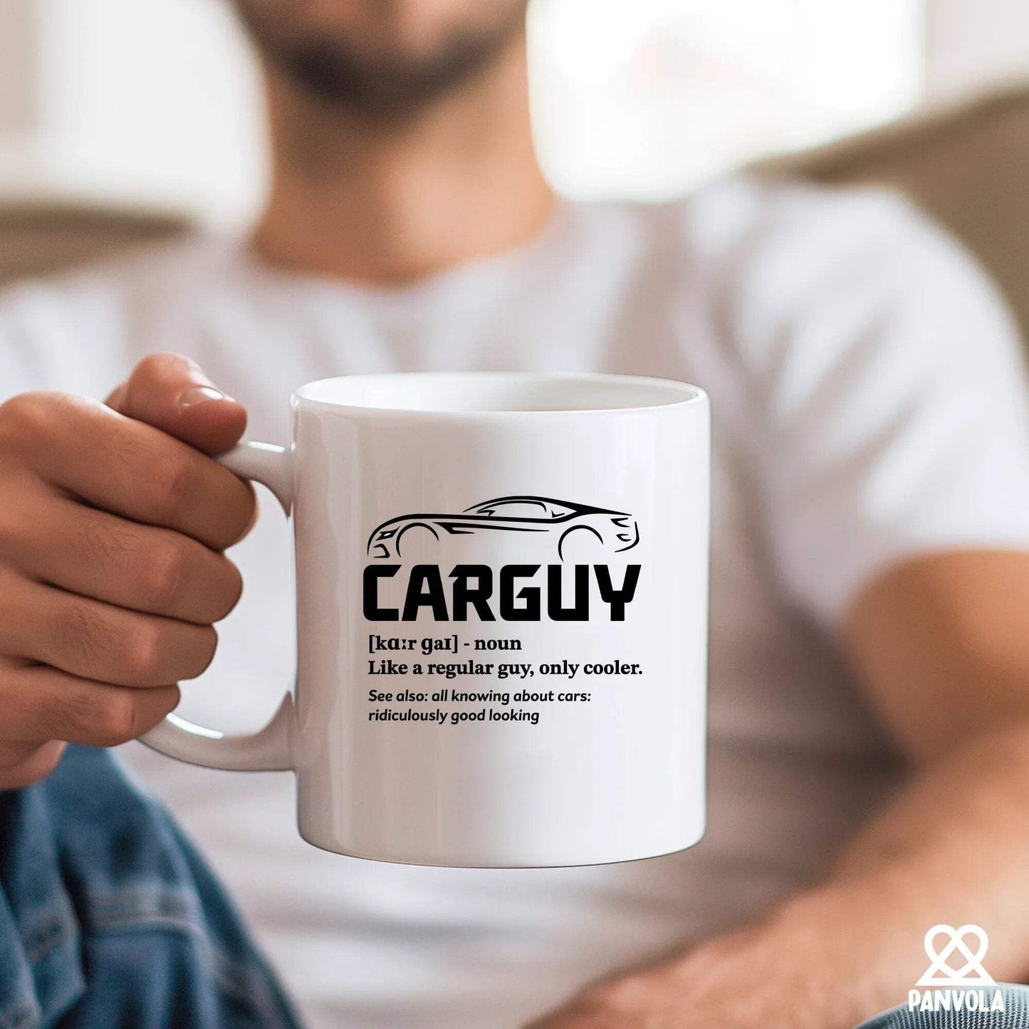 Car Guy Definition Mug Car Lover Gifts For Men Husband Boyfriend Dad Brother Uncle From Wife Girlfriend Mom Car Mechanic Racer Coffee Ceramic Mug 11 oz White