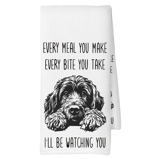 Portuguese Water Kitchen Towels, Dog Gifts for Women, Portuguese Water Gifts, Dog Grandma Gift Tea Towels Kitchen Hand Towels 16x24 Inch for Bathroom Decor