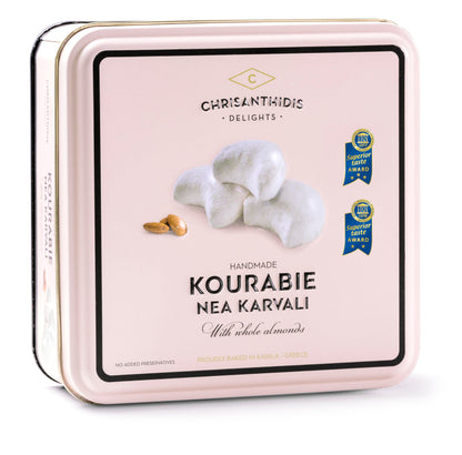 Greek Handmade Cookies (Kourabie) With Whole Almonds 450g/15.8oz