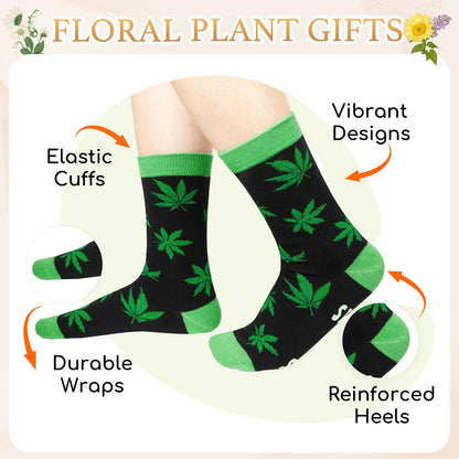 Zmart Weed Gifts for Adult - Weed Marijuana Socks for Women Men, Marijuana Cannabis Gifts
