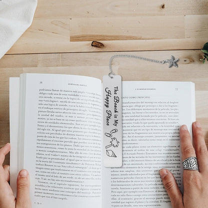 Beach Lover Gift for Women Bookmark Beach Gifts for Women Girls Beach Theme Bookmark Gift Vacation Gift Summer Beach Gift for Beach Lover Graduation Gift for Sister Friends Teens Boys Student