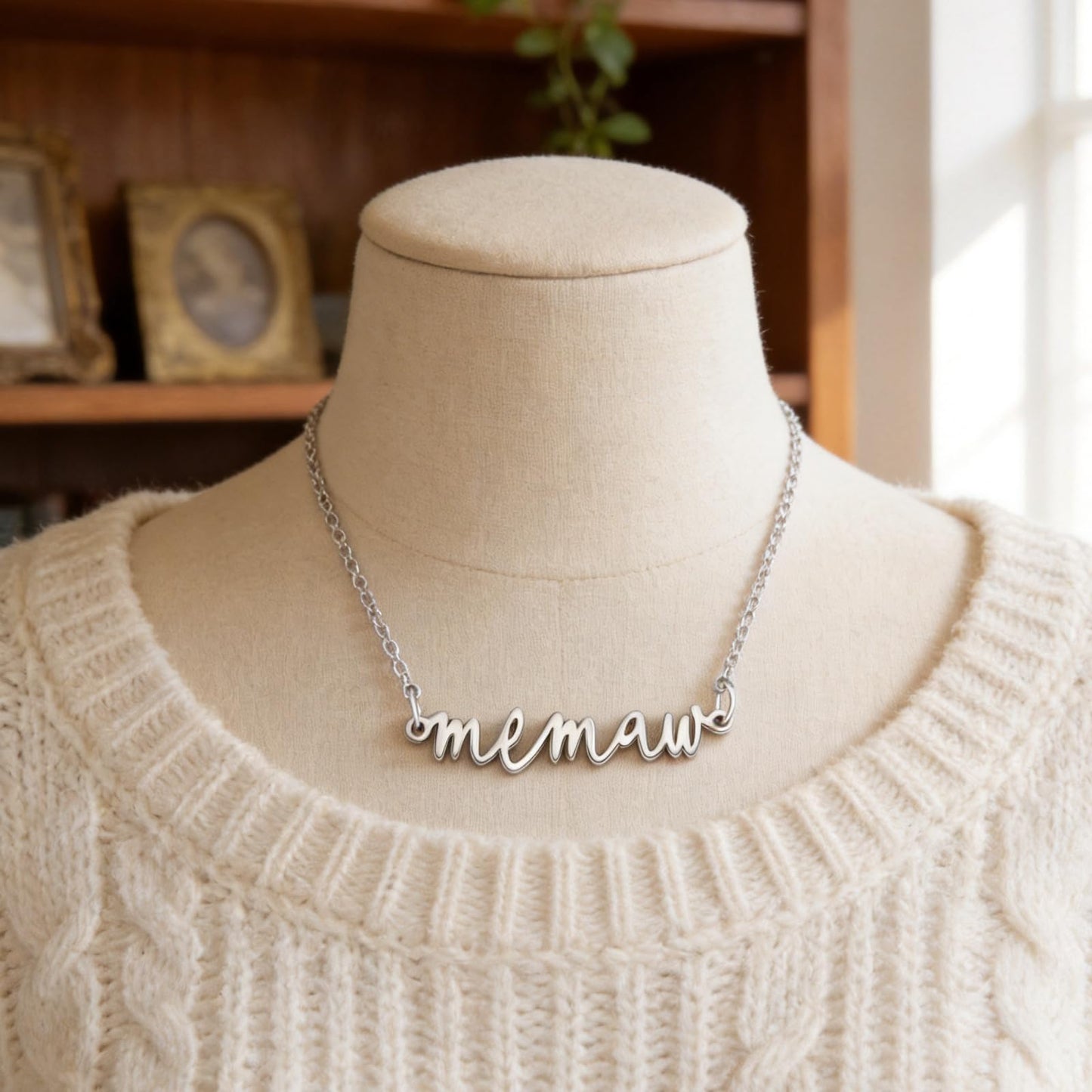 Memaw Gifts for Birthday from Grandkids Best New Wedding Grandma Jewelry Women Memaw Necklace