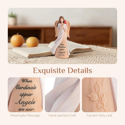 Storieme Cardinal Memorial Gifts for Women: Sympathy Gift for Loss of Loved One Mom Sister - Guardian Angel with Cardinal Home Decor