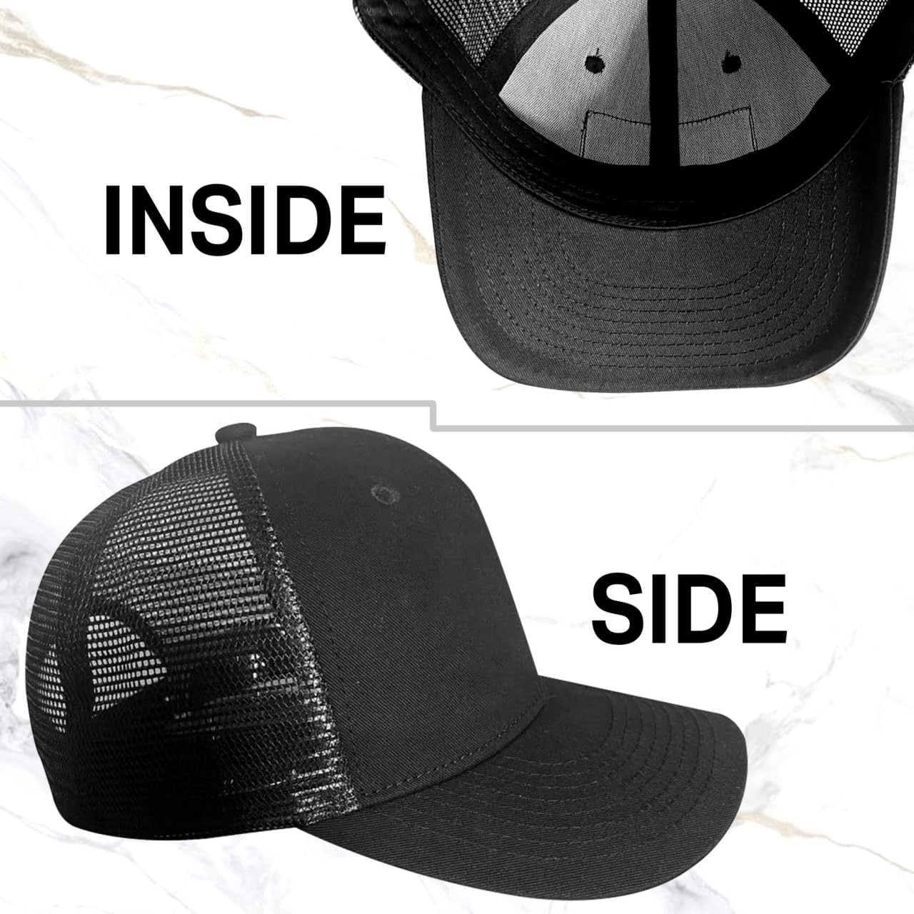 BETHEGIFT Fathers Day Gift for Dad from Daughter - Awesome Father Trucker Hat - Dad Birthday Gifts from Daughter - Adjustable Mesh Baseball Cap for Men, Papa, Stepdad