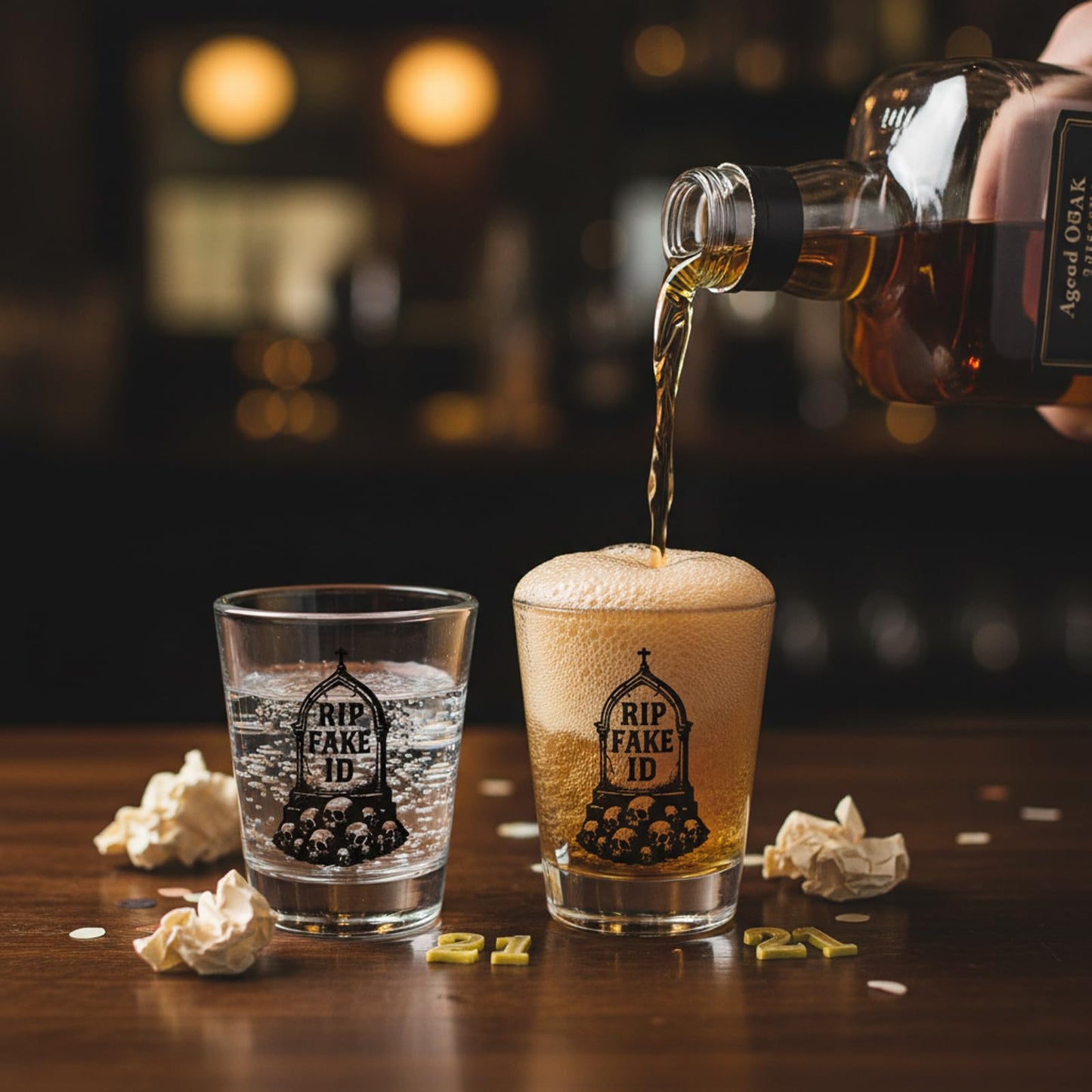 21st Birthday Shot Glass for Him,21st Birthday Gifts for Men,Funny 21 Year Old Party decorations Favors for Adults