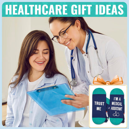HAPPYPOP EMT Gifts for Men Women - Medical Assistants Gifts Medical Assistants Week Socks