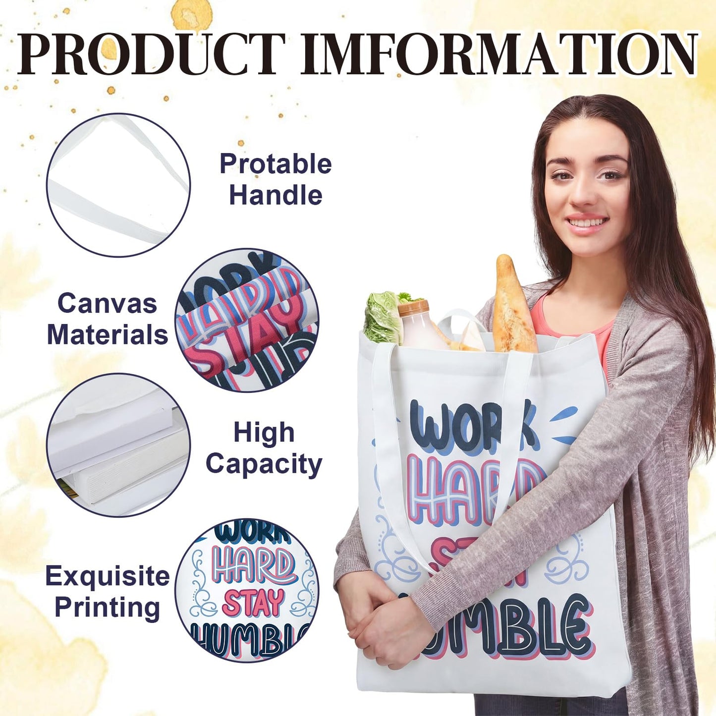 12 Pcs Administrative Professional Day Gift for Women Administrative Assistant Appreciation Gifts Tote Bags, Thank You Appreciation Gift for Office Receptionist Secretary