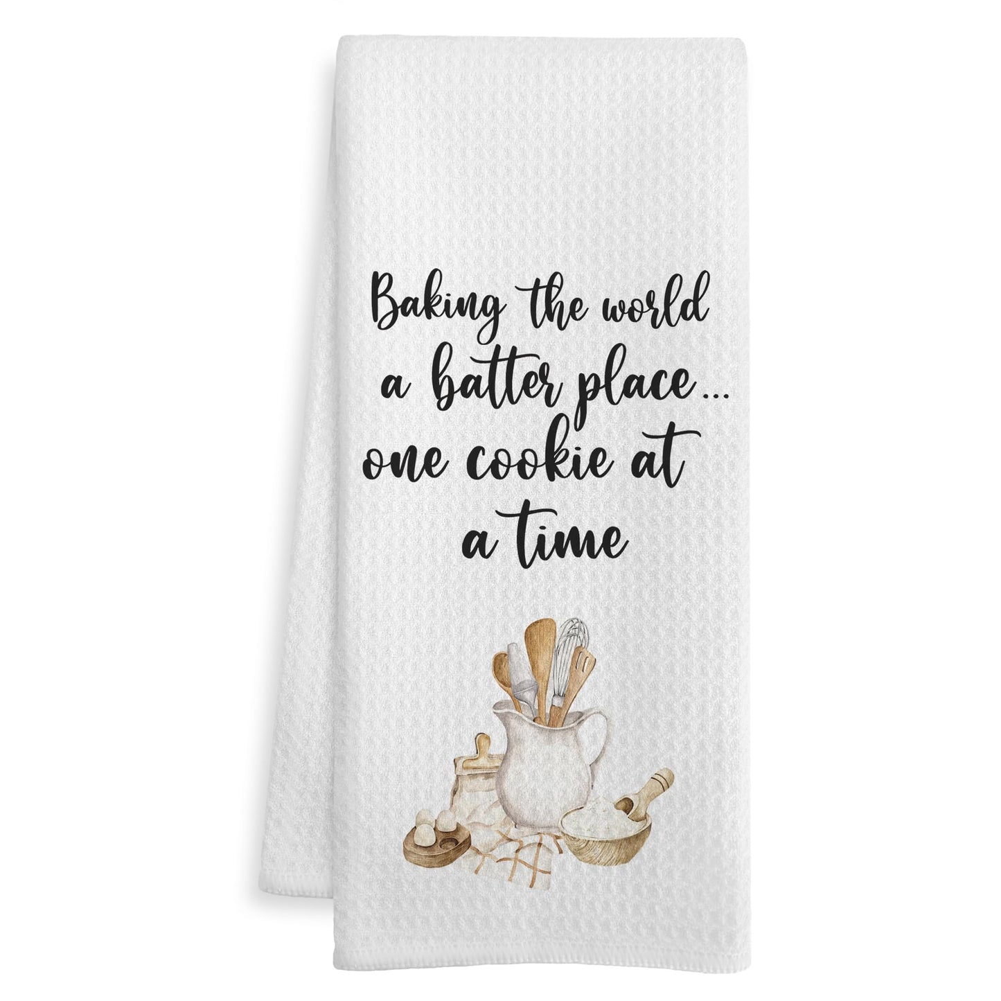 Baker Gifts Kitchen Towels, Baker Gifts for Women Men Dish Tea Towel, Baking Lovers Gifts Hand Towels for Kitchen Bakery Decor, Baking Supplies, 16x24 Inch