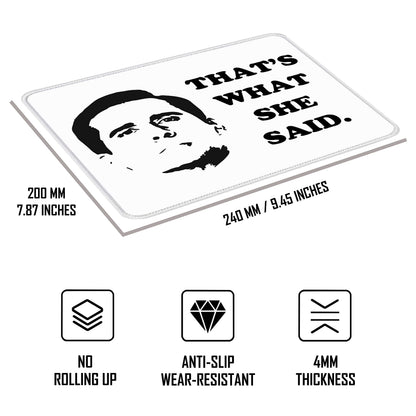The Office Merchandise Mouse Pad for Desk or Gaming, Funny Gifts for Coworkers, Fans of The Office TV Show, Michael Scott