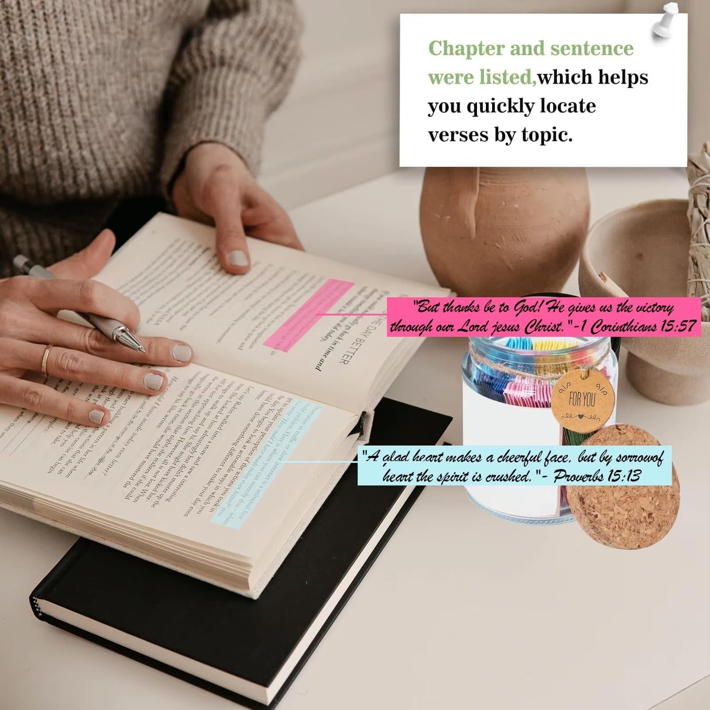 Quran Verses Jar Read Me When Bible Verses Christian Decor Gift Quranic Affirmations, Islamic Decor Ramadan Decorations for Home