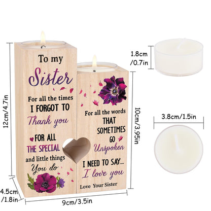 Sisters Gifts from Sister, Unique Birthday Gifts for Sisters, Best Sister Gift Ideas for Christmas Thanksgiving, Personalized Thank You Gifts