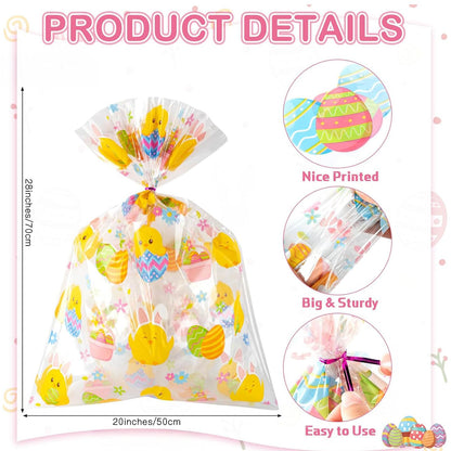Bluey Easter Gift Bag Coloring Set - Bundle with 4 Coloring Activity Books, Easter Egg Print Cellophane Bag, Twist Tie, Stickers | Bluey Easter Gift Basket Stuffers