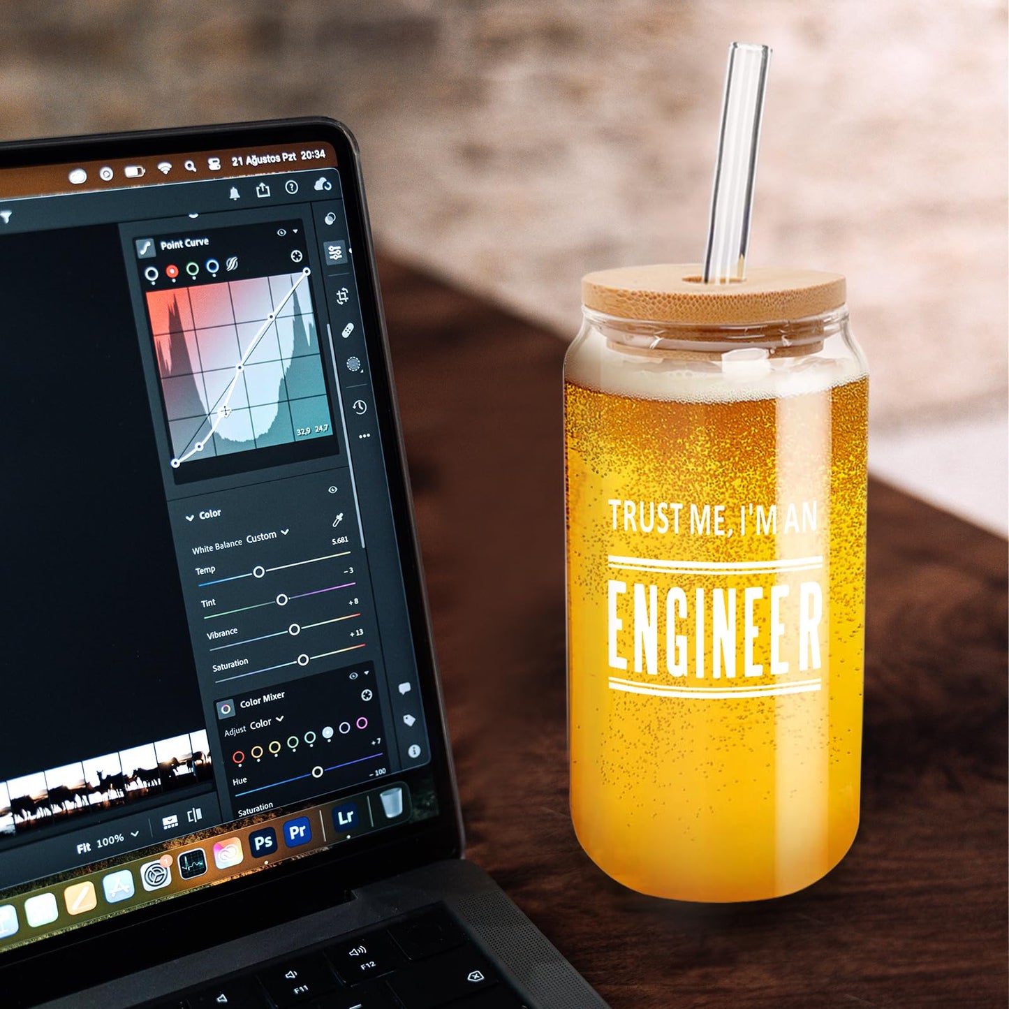 ANOTION Engineer Mug Engineer Gifts for Him - Valentines Day Gifts For Him Gag Gifts Cute Glass Cups Gifts for Engineers Gifts for Men Birthday Gifts Unique Gifts for Him