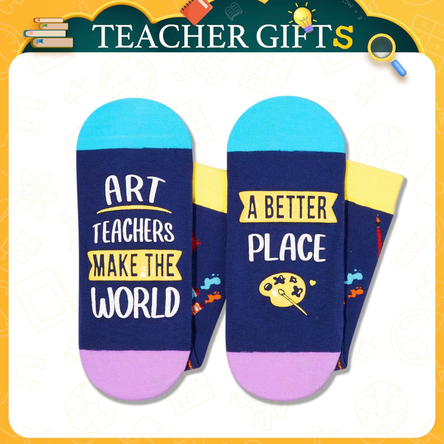 Zmart Appreciation Gift Ideas - Socks for Music Art Science Teacher Assistant Principal