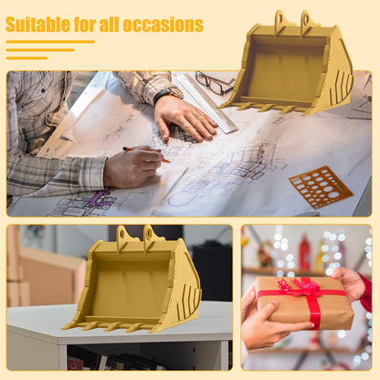 Construction Vehicle Business Card Holder, Creative 3D Printed Business Card Holder for Desk, Decorative Business Card Display for Office and Workshop
