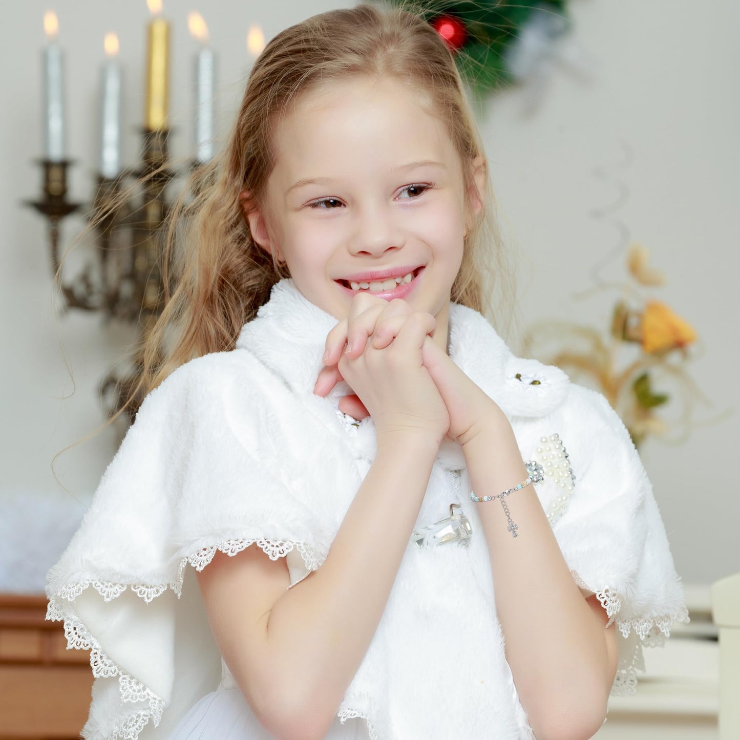 TONY & SANDY Christian Gifts for Women, Religious Cross Bracelet Faith Jewelry, Confirmation Baptism Christmas Birthday Gifts for Women, Unique Gifts for Teens Girls Kids Adults