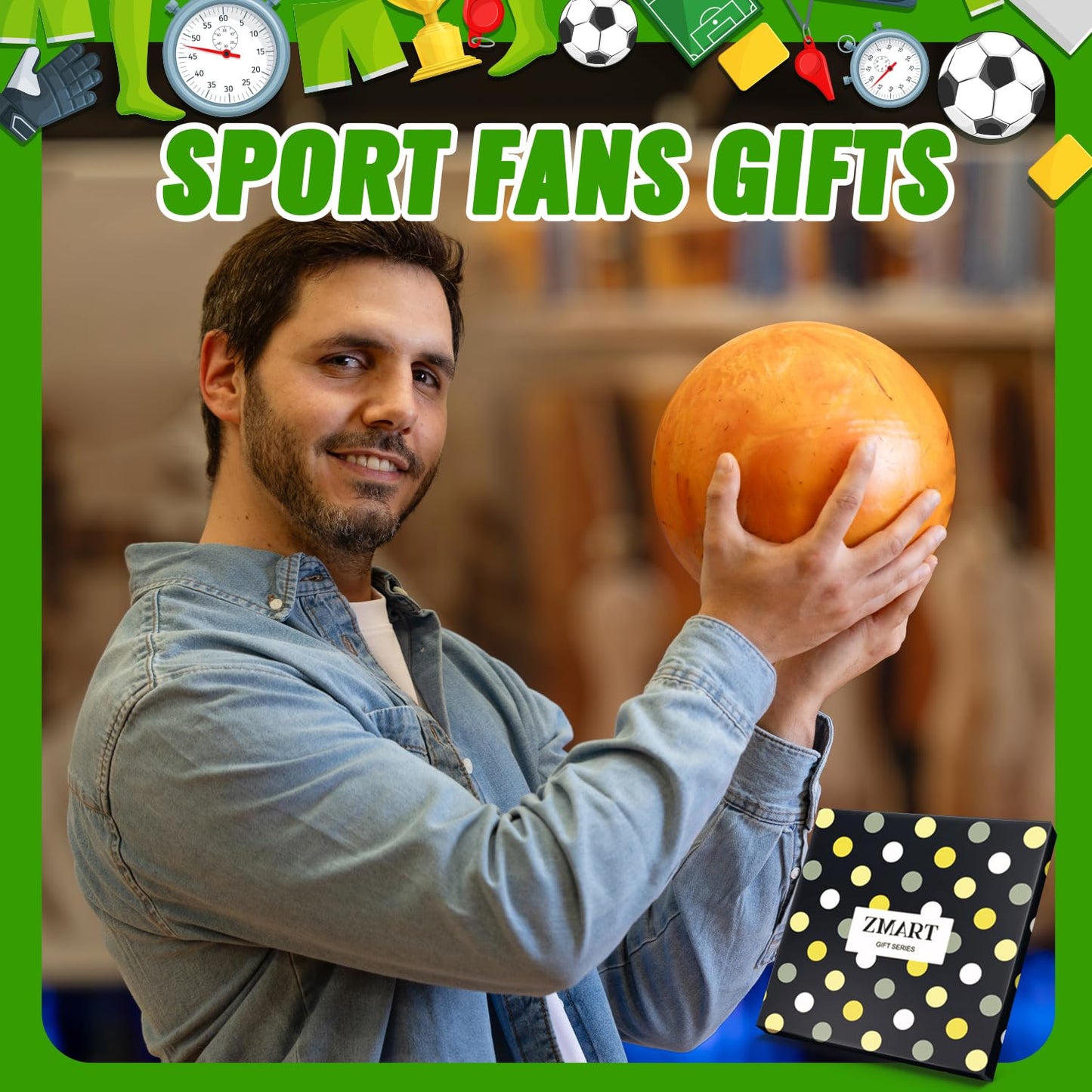 Zmart Sports Gifts for Men Women - Climbing Rv Fishing Bowling Gifts, Disc Golf Socks