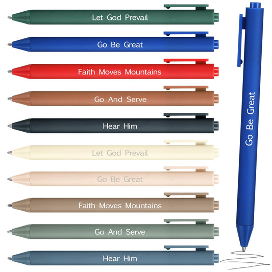 Tenceur 20 Pcs LDS Mormon Pens Lds Youth Theme Ballpoint Pens Bishop Christian Faith Baptism Gifts for Women Men Teens Office School